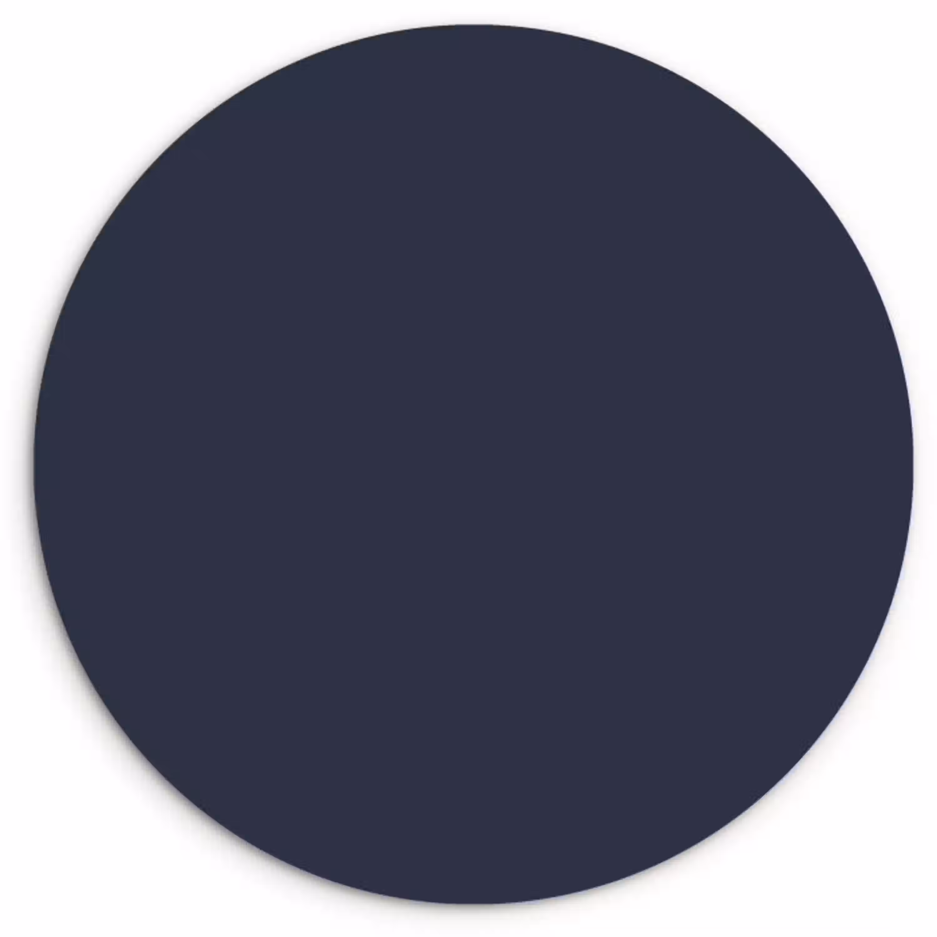 Midnight - Swing - Blauw Wandcirkel kunststof plaat 5mm dik klein 188 -3d