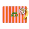 Strepen - Oranje - Verticaal - Ciao bella Placemat vinyl groot -zzzproduct_Kitchenyeah-website