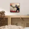 Street art - Man - Bloemen - Rood - Graffiti - Banksy plexiglas 5mm klein -sfeer4