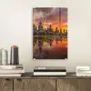 Boeddha beelden - Zonsondergang - Water - Boeddhisme plexiglas 5mm klein -sfeer1