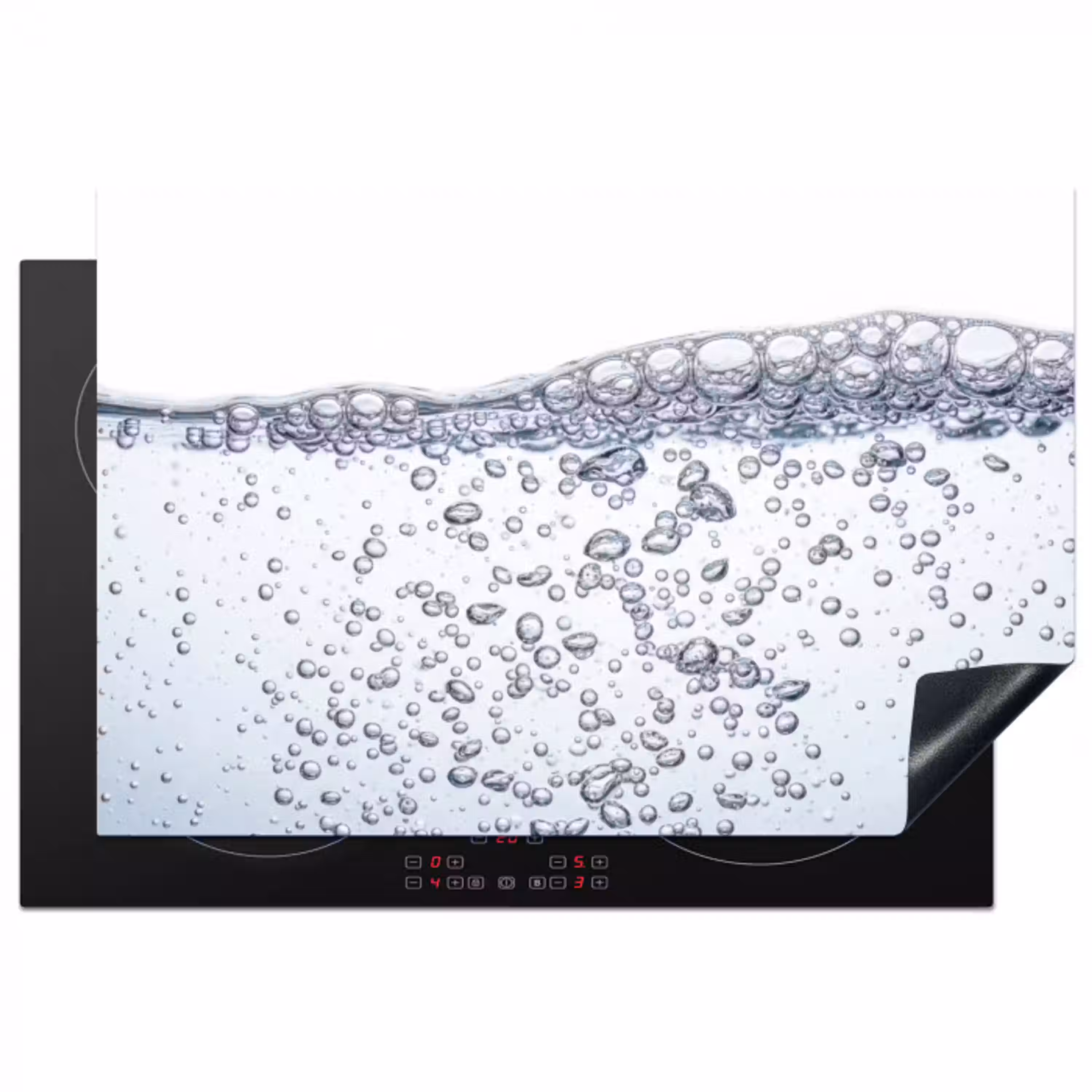 Luchtbellen - Water - Dynamisch Inductie beschermer vinyl 3mm klein -3d