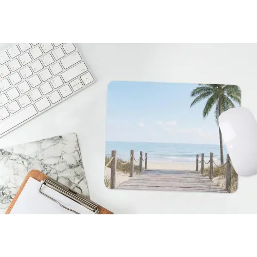 Palmbomen - Pad - Horizon muismat rubber klein -witbureau