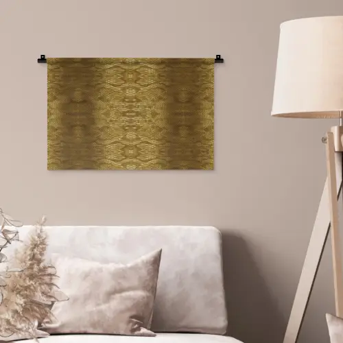 Slang - Boa - Goud - Bruin Wandkleed katoen klein 269 -sfeer4