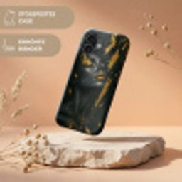 Gezicht - Vrouw - Verfspatten - Abstract Toughcase MagSafe Apple iPhone 17 klein -USP_RandenV_DE