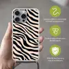Zebraprint - Dynamisch - Roze Hoesje iPhone 16 Pro Max met koord klein -sfeer2_NL