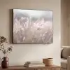Graspluimen - Wind - Beige - Mistig Textielframe zwart klein -sfeer3