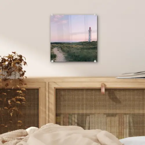 Vuurtoren - Duinlandschap - Zee plexiglas 5mm klein -sfeer4