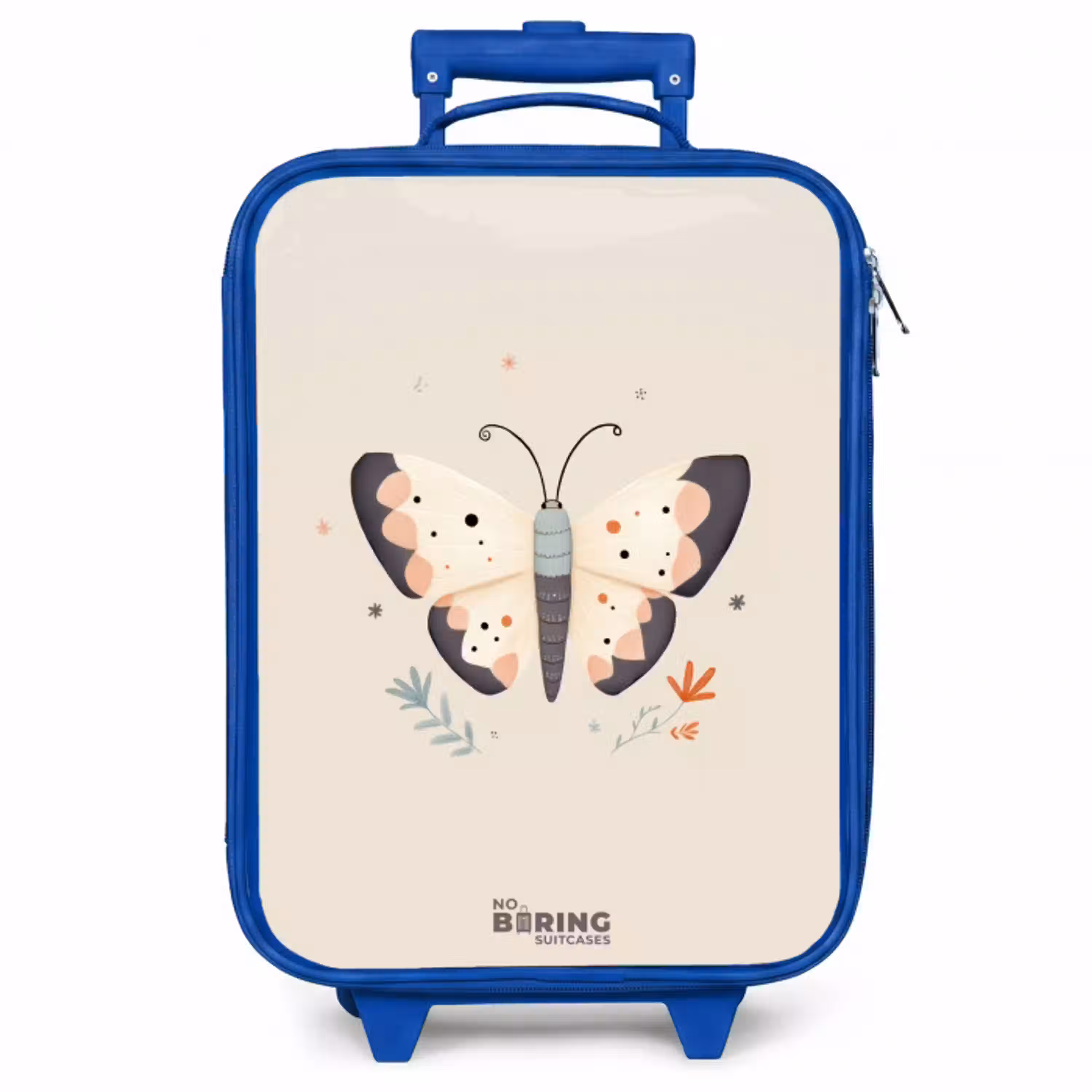 Vlinder in neutrale pastel kleuren Kinderkoffer - Blauw klein -zzz_website3d