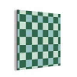 Schaakbord - Klassiek - Groen aluminium wit klein 46 -3d