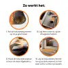 Luipaard - Gezichten - Stippen - Oranje Inductie beschermer vinyl 3mm klein 276 -zzzzzzz-td-werking