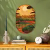 Landschap - Afrikaans - Zon Wandcirkel Ovaal Forex klein -sfeer2