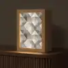 Geometrisch - Motief - Aardetinten Light Box met kabel (Tafellamp) klein 925 -z3d_website