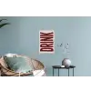 Rood - Vintage - Decoratie - Japandi Muursticker klein -plant