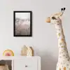 Graspluimen - Wind - Beige - Mistig fotolijst zwart zonder passe partout klein -usfeer4_kinderkamer