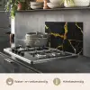 Marmer - Goud - Zwart - Marmerlook - Glitter keuken achterwand spatscherm klein -usp_NL