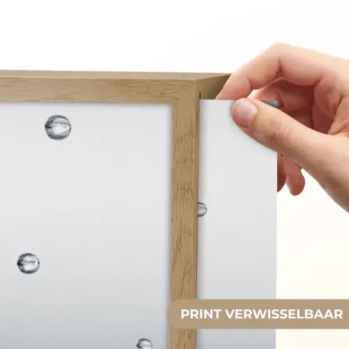 Abstract - Modern - Water - Hart Light Box met batterij (Wandlamp) middel -USP_websiteprintNL
