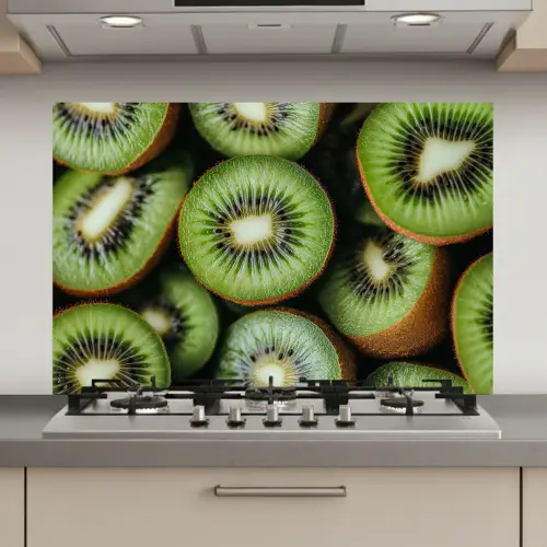Kiwi - Fruit - Groen keuken achterwand spatscherm klein -3d_website