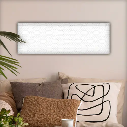 Patroon - Lijn - Design - Zwart - Wit canvas 2cm klein 828 -sfeer1