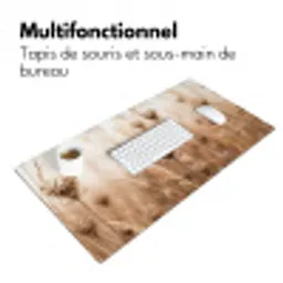 Schermbloem - Droogbloem - Winter - Beige - Minimalistisch Muismat XXL klein -zsfeer4_frans