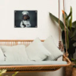 Hond - Garde - Kok tuinposter los doek klein -sfeer7