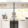 Citroen - Patroon - Geel keuken achterwand 2 middel -voor-na2_NL