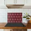 Bloemen - Waaier - Paars keuken achterwand spatscherm klein 900 -sfeer2