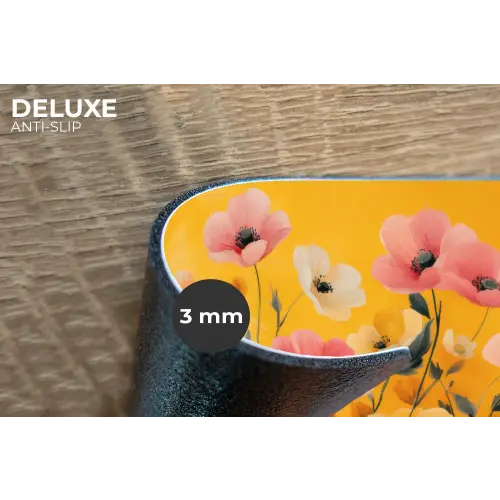 Bloemen - Veld - Geel Placemat vinyl groot -closeup