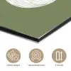 Vijgen - Minimalistisch - Getekend - Mosgroen aluminium wit klein -closeup_NL