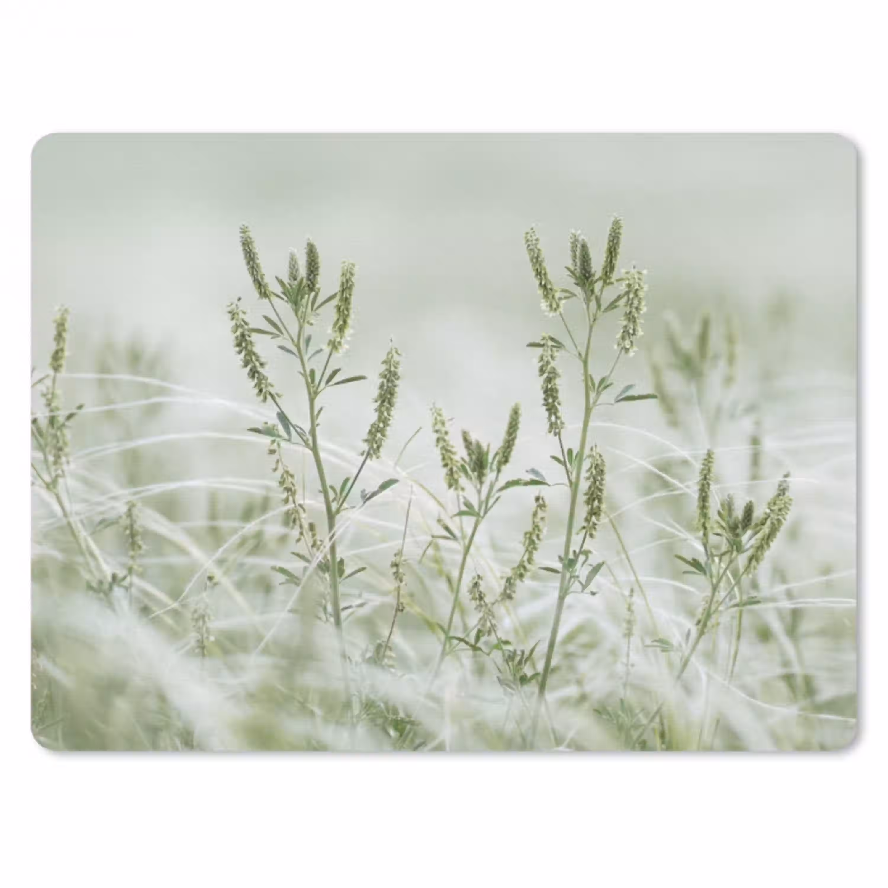 Grassen - Minimalistisch - Groen muismat rubber klein -3d