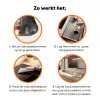 Uilen - Tak - Hulstblaadjes - Kerstmuts Inductie beschermer vinyl 3mm klein -zzzzzzz-td-werking