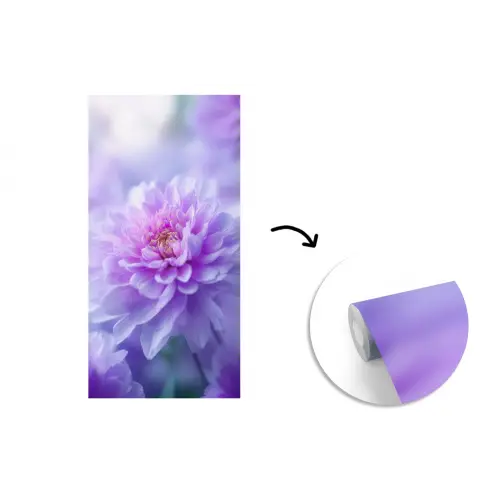 Paars - Dahlia - Dromerig fotobehang vinyl groot -3d