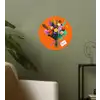 Kaartje - Boeket - Bloemen Wandcirkel behangsticker klein -sfeer2