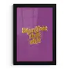 Manifest that shit - Paars - Glitter fotolijst zwart zonder passe partout klein -3d