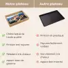 Dorp - Heuvelachtig - Zon - Mozaïek Dienblad Rechthoek middel -USP_VergelijkingFR