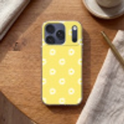 Madeliefjes - Pastel - Wit - Geel - Bloemen Telefoonhoesje iPhone 17 Pro klein -sfeer1