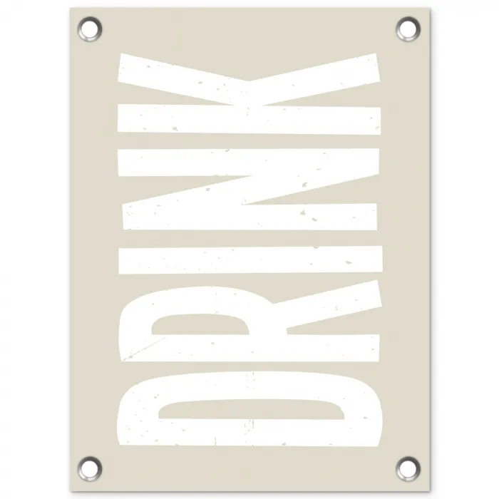 Japandi - Vintage - Japandi - Wit tuinposter los doek klein -3d