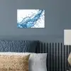 Spash - Water - Blauw poster papier klein -sfeer2