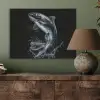 Vis - Koi - Zwart - Water PET vilt klein -sfeer2