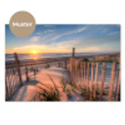 Strand - Zee - Duin - Zonsondergang - Landschap keuken achterwand sample klein -3d_DE