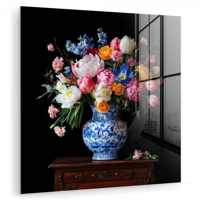 Rozen - Bloemen - Vaas - Boeket plexiglas 5mm klein -zzzproduct_nieuw