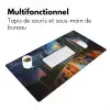 Auto - Skyline - Zon - Blauw Muismat XXL klein -zsfeer4_frans