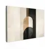 Geometrische - Vormen - Wit Tuinposter op houten frame 2 cm dik klein -3d