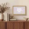 Ready for take off - Vliegtuig - Groen - Paars - Golvende lijnen Light Box met kabel (Tafellamp) klein -sfeer2