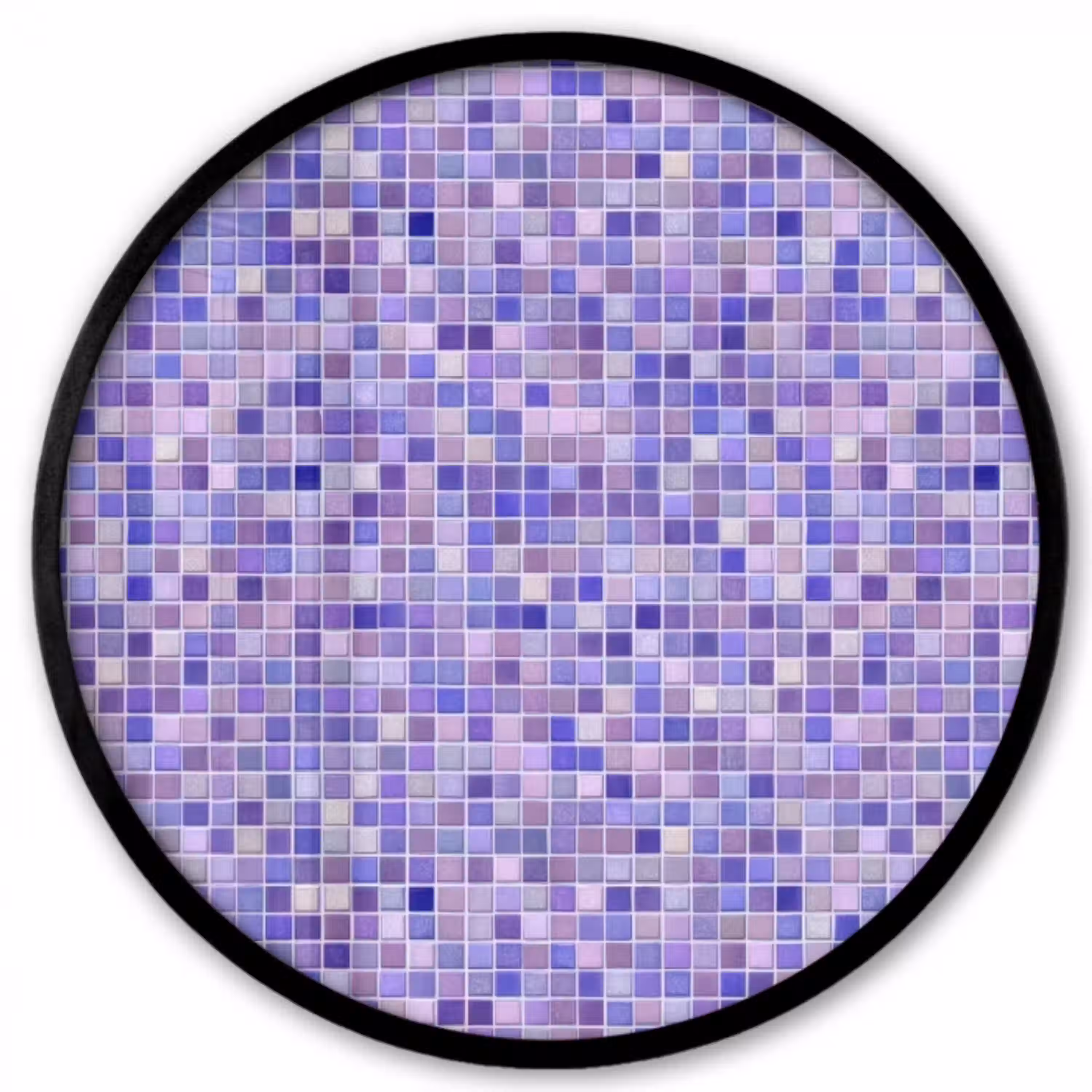 Mozaïek - Tegels - Lila - Amethist Fotolijst rond zonder passe partout klein 856 -3d