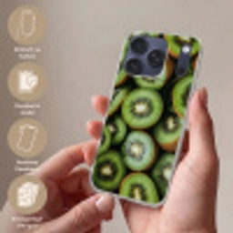 Kiwi - Fruit - Groen Telefoonhoesje iPhone 17 Pro klein -sfeer3_DE