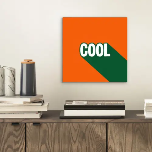 Cool - Oranje - Groen aluminium wit klein -sfeer1