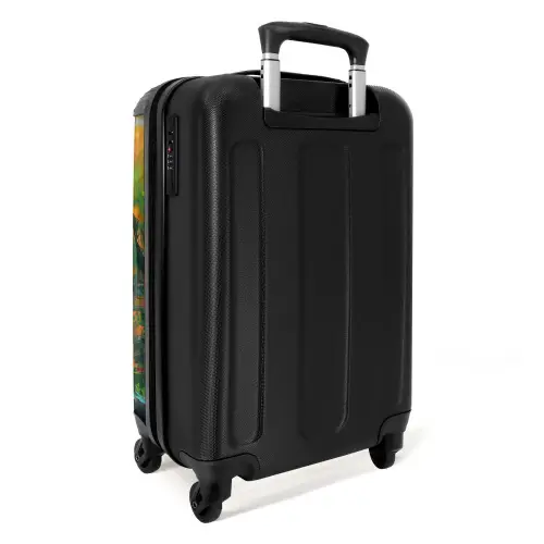 Olieverf - Amsterdam - Kunst - Kleurrijk NBS - Handbagage koffer - Kinderen Unisex middel -achterkant