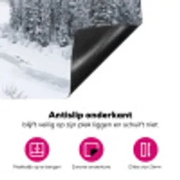 Rivier - Bevroren - Landschap - Winter Inductie beschermer vinyl 3mm klein -wsfeer4_website