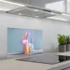 Dier - Ballon - Pasteltinten - Glanzend keuken achterwand spatscherm klein -3d_schuin