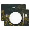 Astronaut - Bloemen - Veld - Geel Placemat vinyl groot -zzsfeer2_Kitchenyeah-website